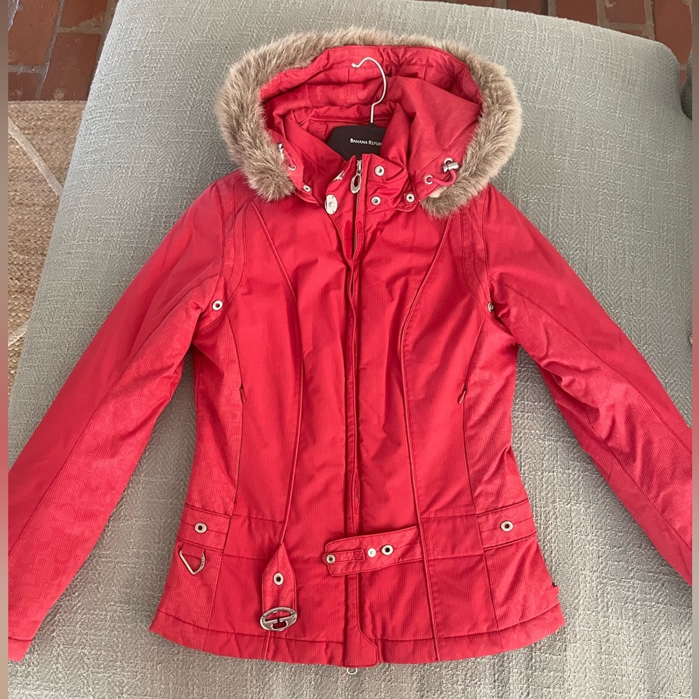 Vintage Red Metropolis Ski/puffer jacket